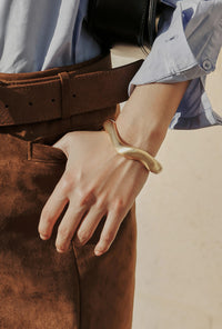 Petite Studio's Sculptural Gold Bracelet 