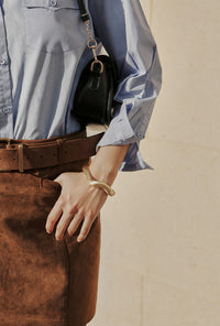Petite Studio's Sculptural Gold Bracelet 