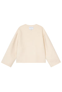 Petite Studio's Reversible Wool Jacket in Ivory & Camel