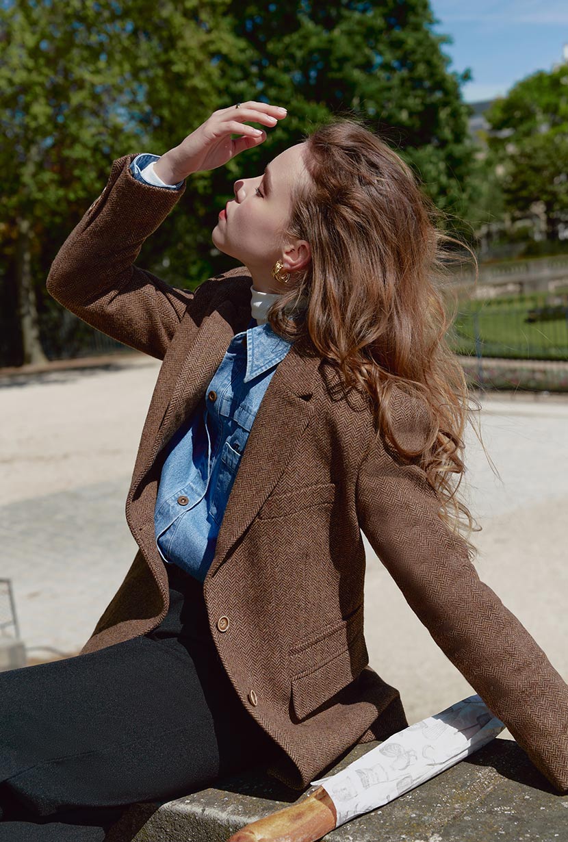 Petite wool blazer on sale