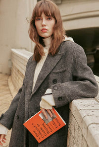 Petite Studio's Allister Wool Coat in Charcoal 