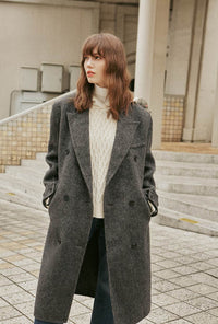 Petite Studio's Allister Wool Coat in Charcoal 