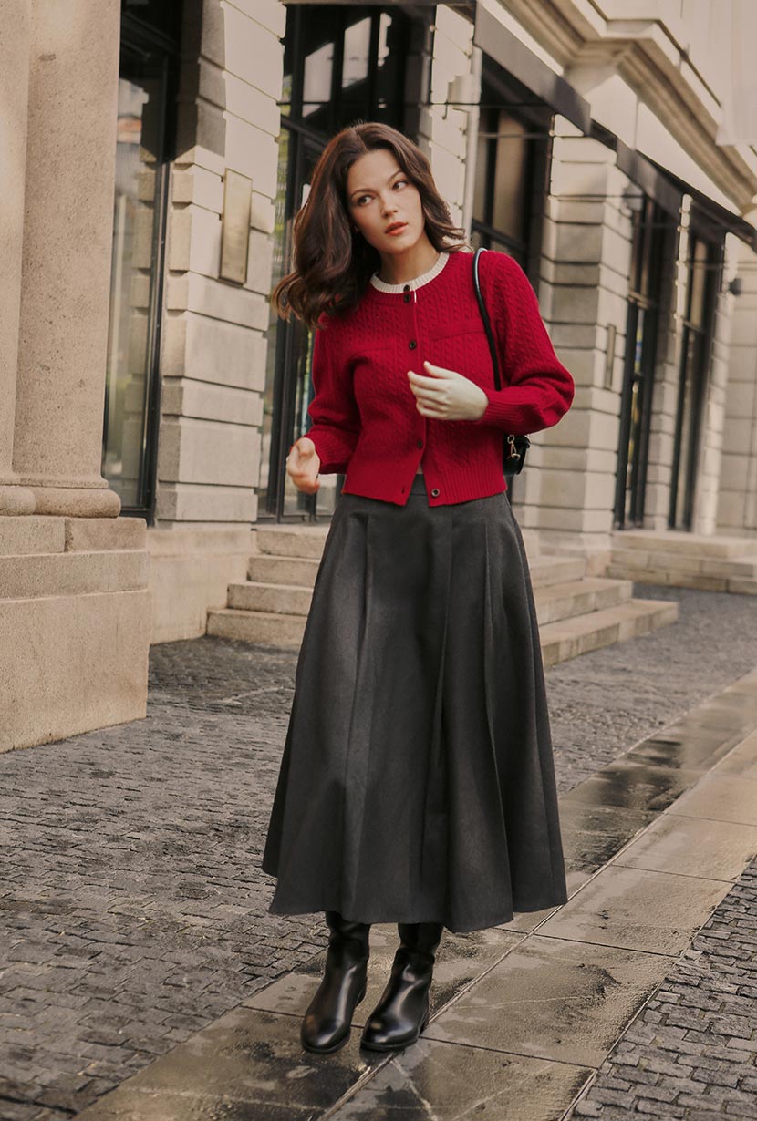 Petite Cardigan Red | Petite Clothing for Women | Trendy Petite Tops | Petite Fashion | Petite Studio