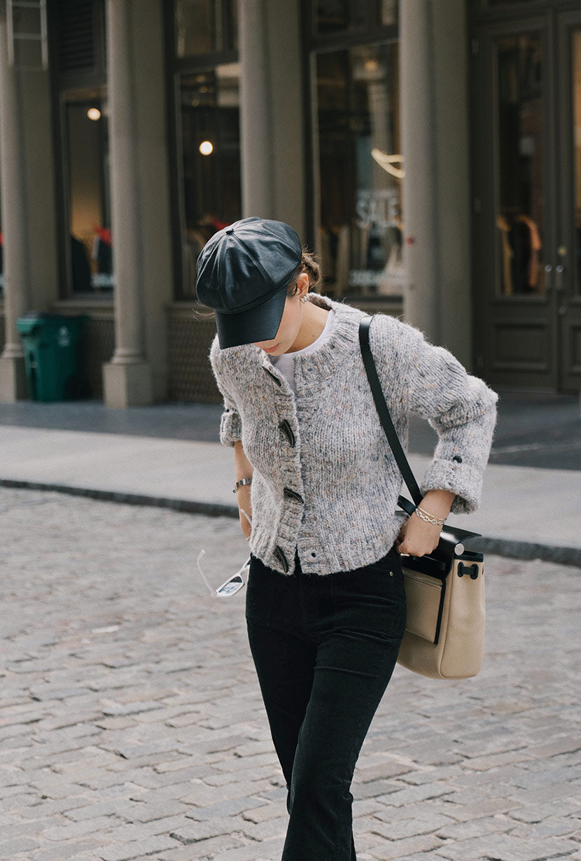 Petite Studio's Colt Wool Cardigan in Grey