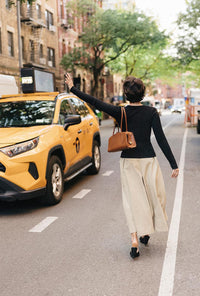 Petite Studio's Delsie Cotton Knit Top in Black