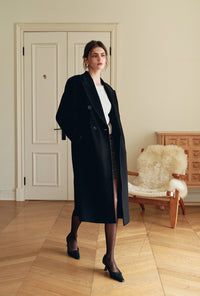 Petite Studio's Matilda Wool Coat in Black 