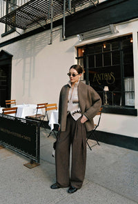 Petite Studio's Gabriene Wool Coat in Mocha