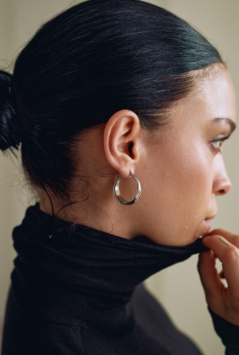 Petite Studio's Vinney Double-Row Hoop Earrings