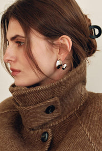 Petite Studio's Ismay Sculpted Curved Earrings 