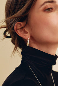 Petite Studio's Harvi Crescent Hoop Earrings