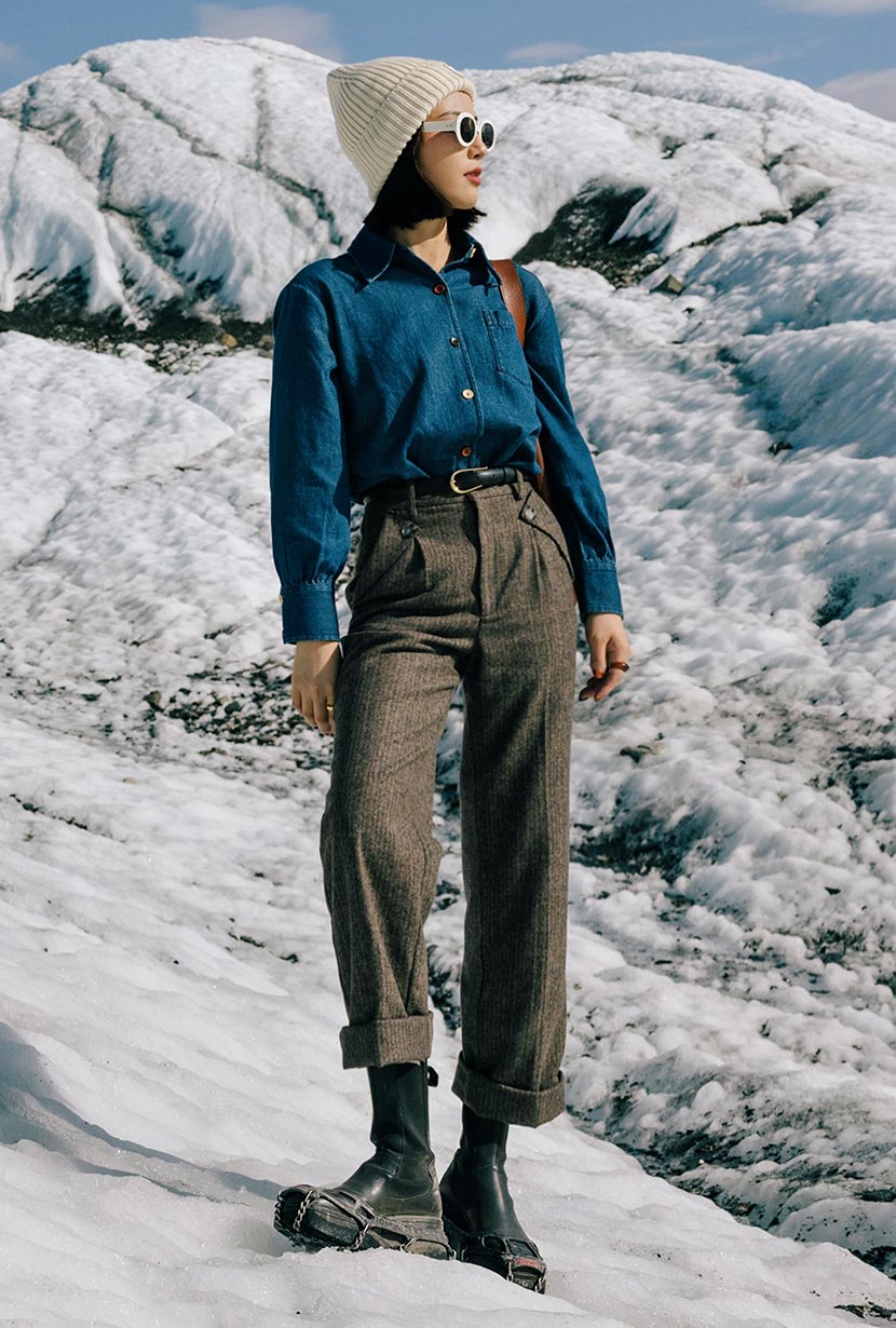 Petite Studio's Reign Wool Pants in Brownstone Petite Clothing for Women