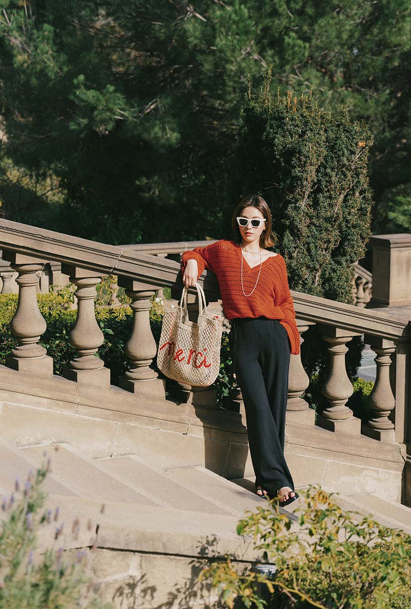 Petite Studio's Sandy Flare Pants in Black