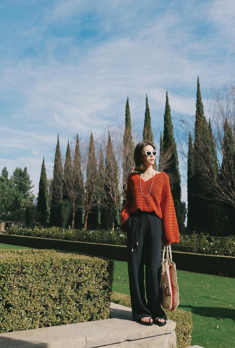 Petite Studio's Sandy Flare Pants in Black