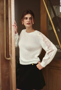 Petite Studio's Manon Velvet Skirt in Brown