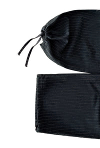 Petite Studio's Natalia Wool Pants in Charcoal Striped