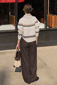 Petite Studio's Natalia Wool Pants in Brown