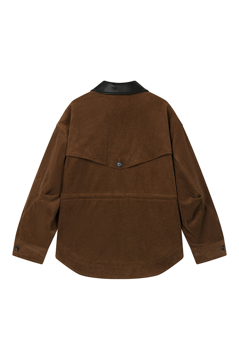 Petite Studio's Bryce Corduroy Barn Jacket in Sepia