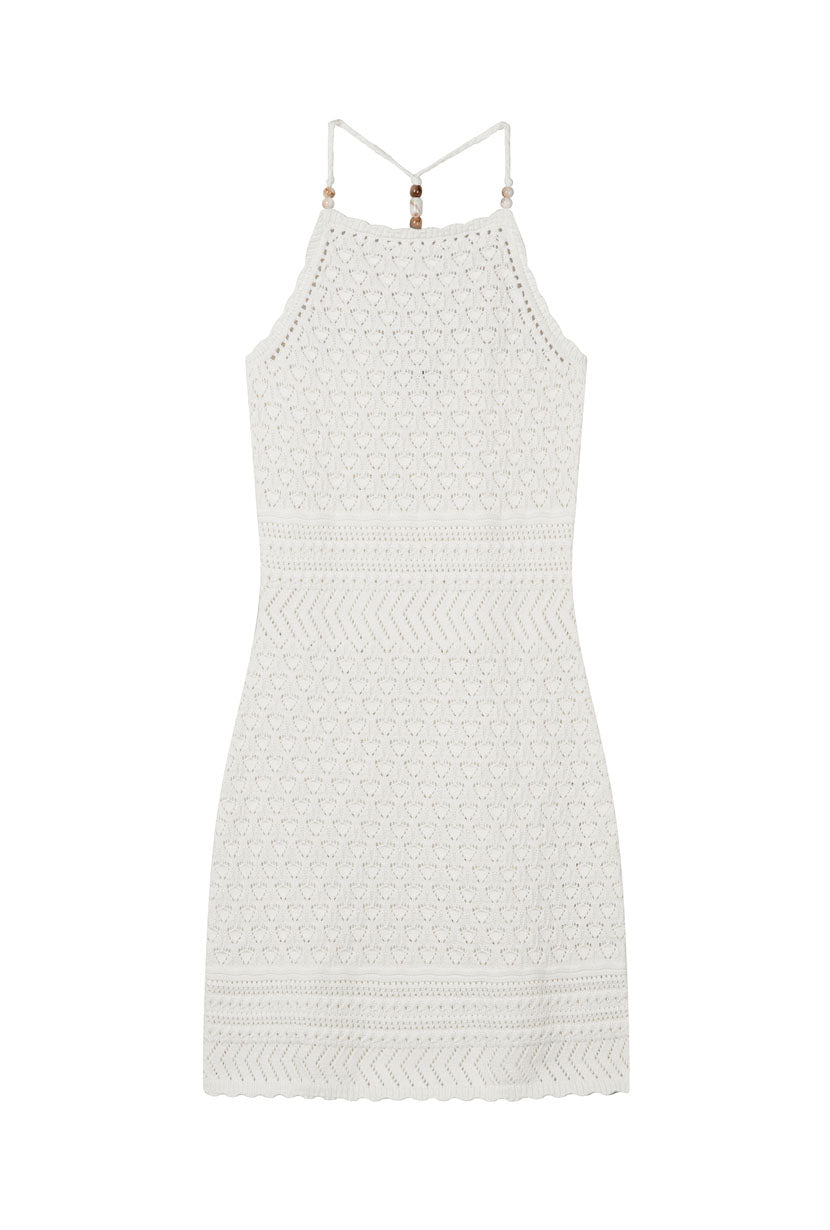 Petite Studio's Laurie Cotton Crochet Dress in Ivory 