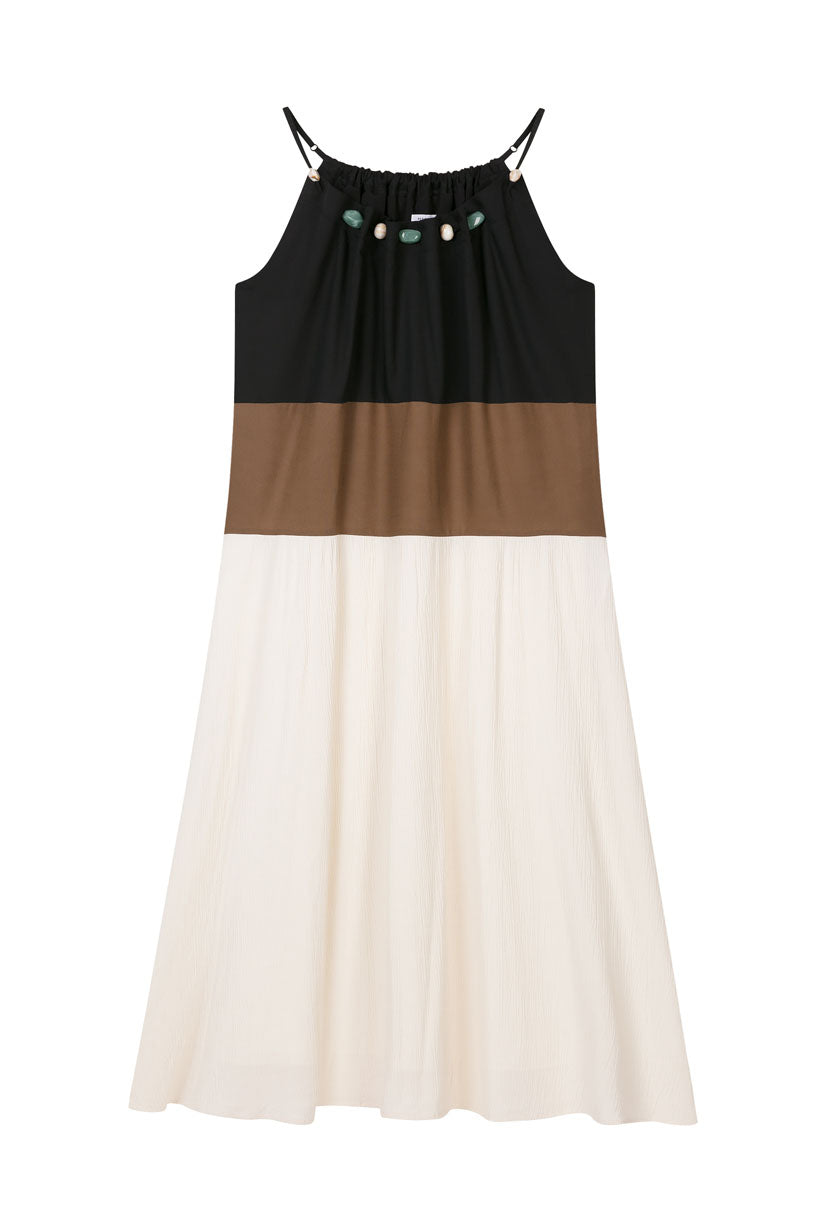 Petite Studio's Laarni Maxi Dress in Cappuccino 