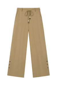 Petite Studio's Sandy Flare Pants in Camel 