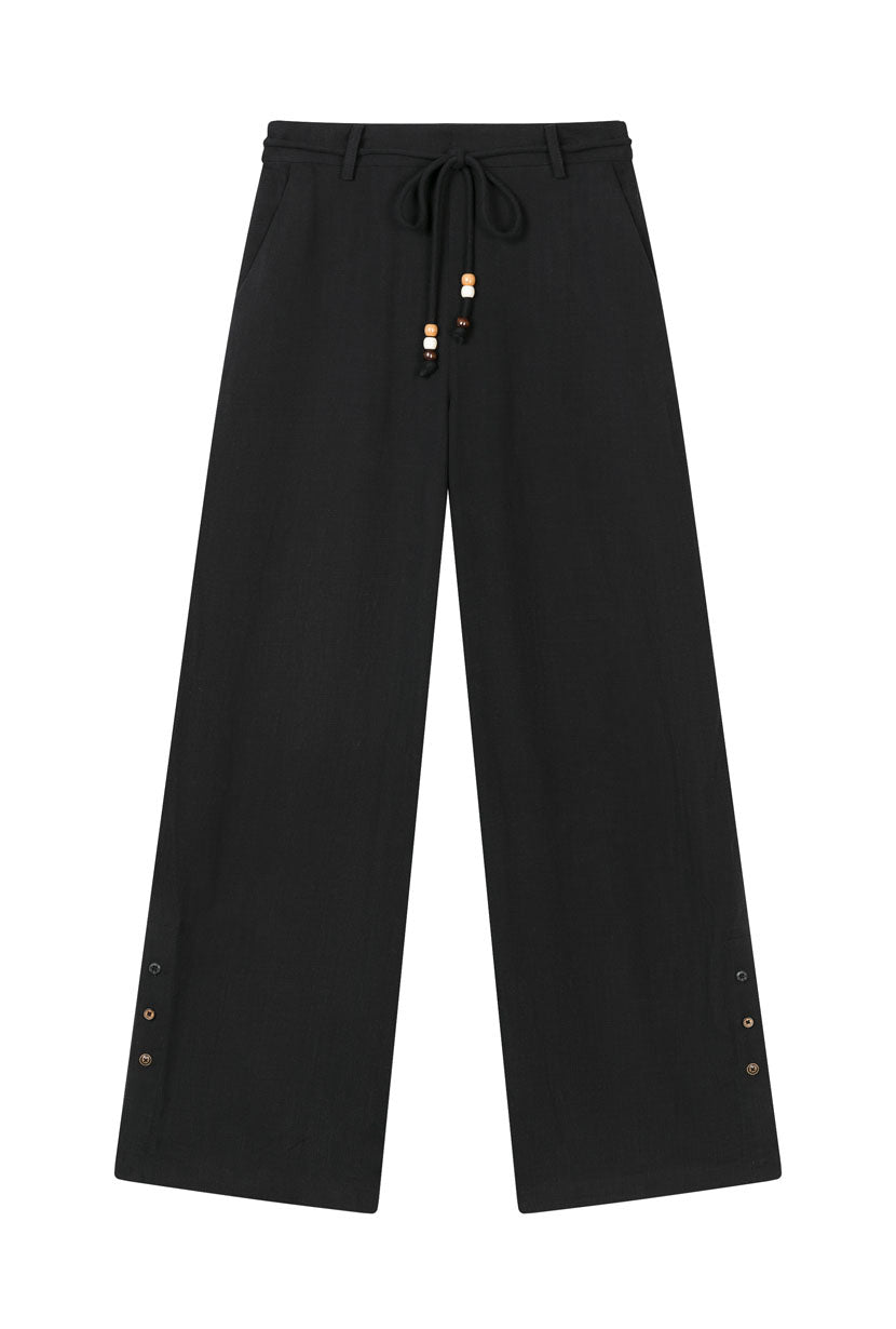 Petite Studio's Sandy Flare Pants in Black