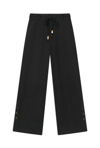 Petite Studio's Sandy Flare Pants in Black