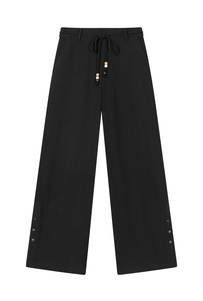 Petite Studio's Sandy Flare Pants in Black