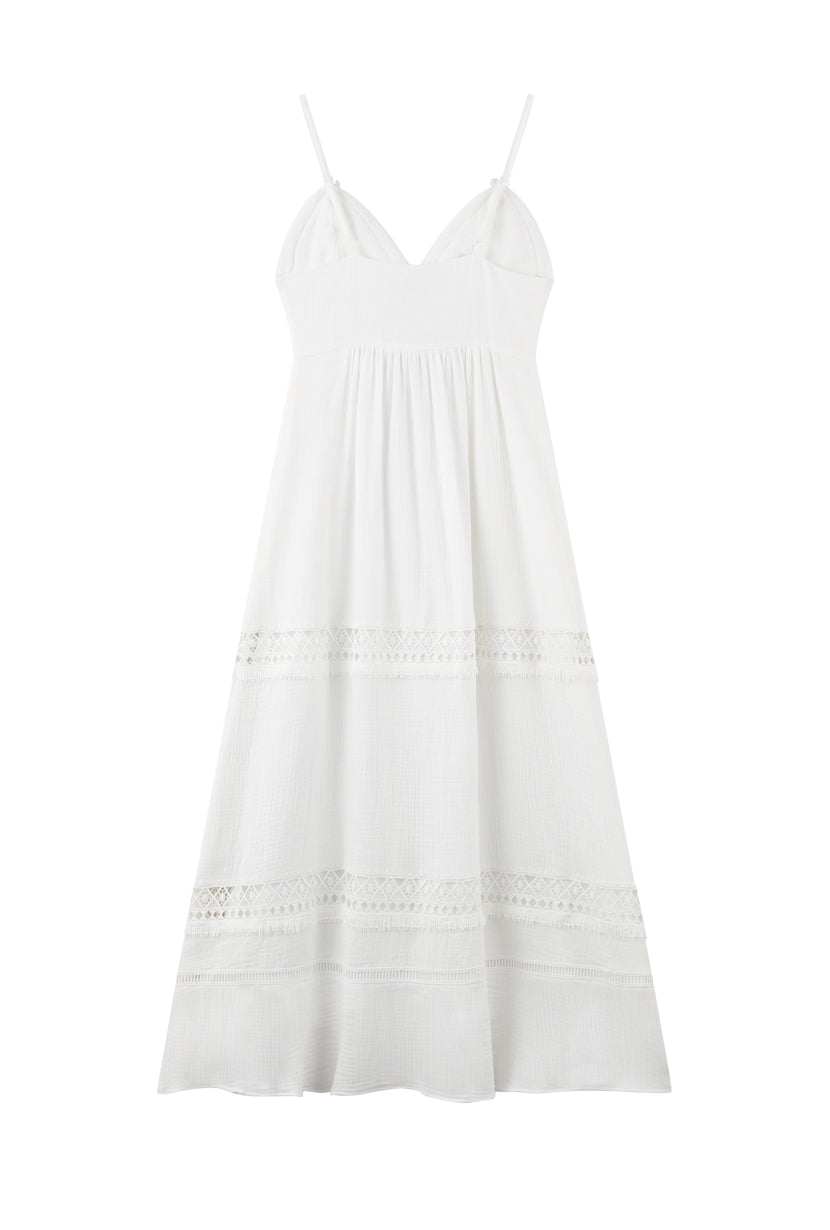 Petite Studio's Imogene Dress in White Eyelet 