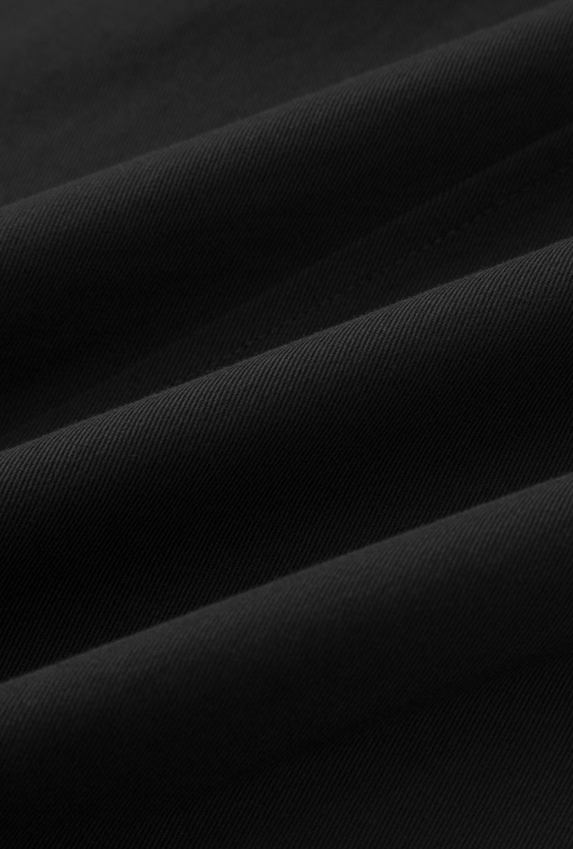 Petite Studio's Darby Wide-Leg Cotton Pants in Black