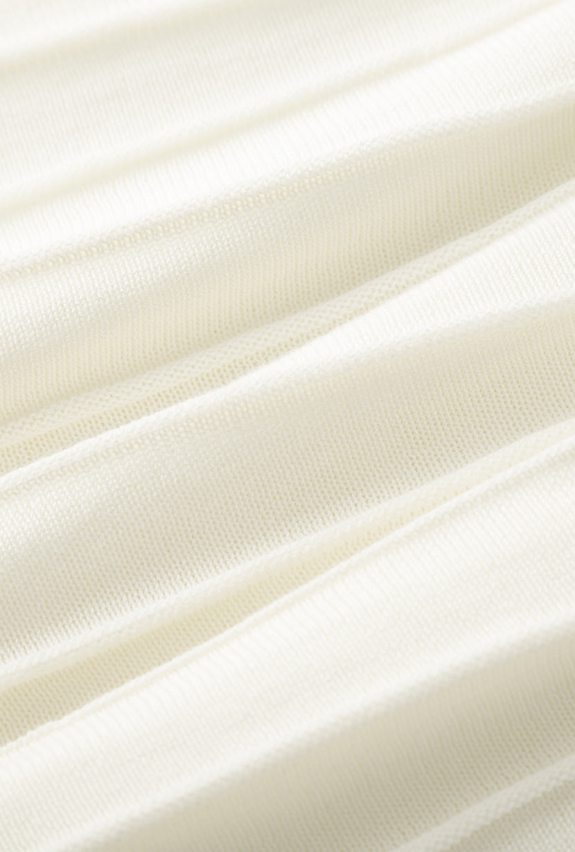 Petite Studio's Czar Bamboo Knit Skirt in Ivory