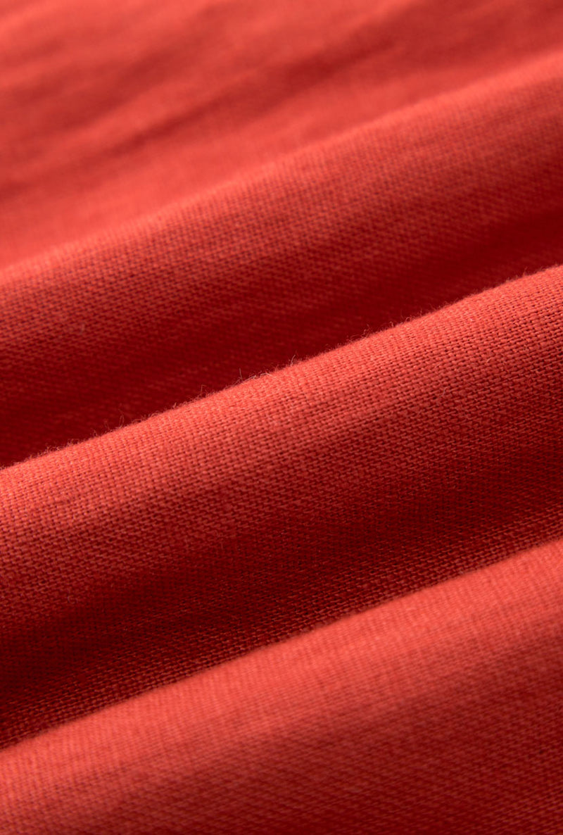 Petite Studio's Meryl Linen Dress in Red 