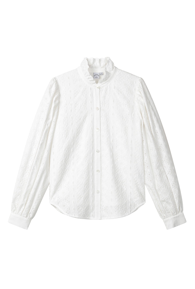 Petite Studio's Tilly Cotton Blouse in Ivory