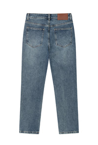 Petite Studio's Enid High-Rise Slim Ankle Jeans in Blue 