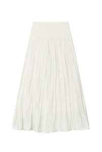 Petite Studio's Czar Bamboo Knit Skirt in Ivory