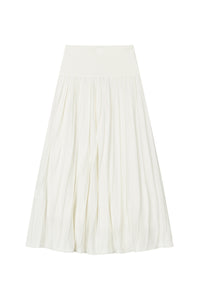 Petite Studio's Czar Bamboo Knit Skirt in Ivory