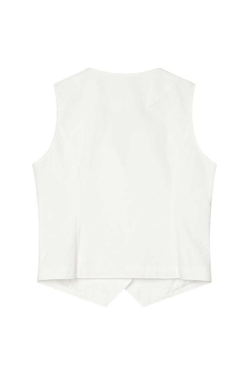 Petite Studio's Bridgett Vest in Ivory 
