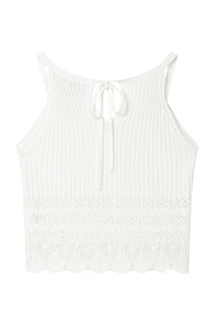 Petite Studio's Deidre Knit Top in White