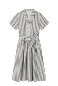 Petite Studio's Ellory Cotton Shirt Dress Striped
