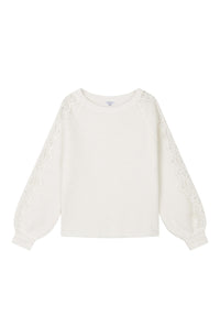 Petite Studio's Gilda Mohair Sweater in Ivory