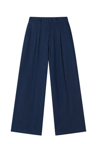 Petite Studio's Circe Cotton Pants in Blue