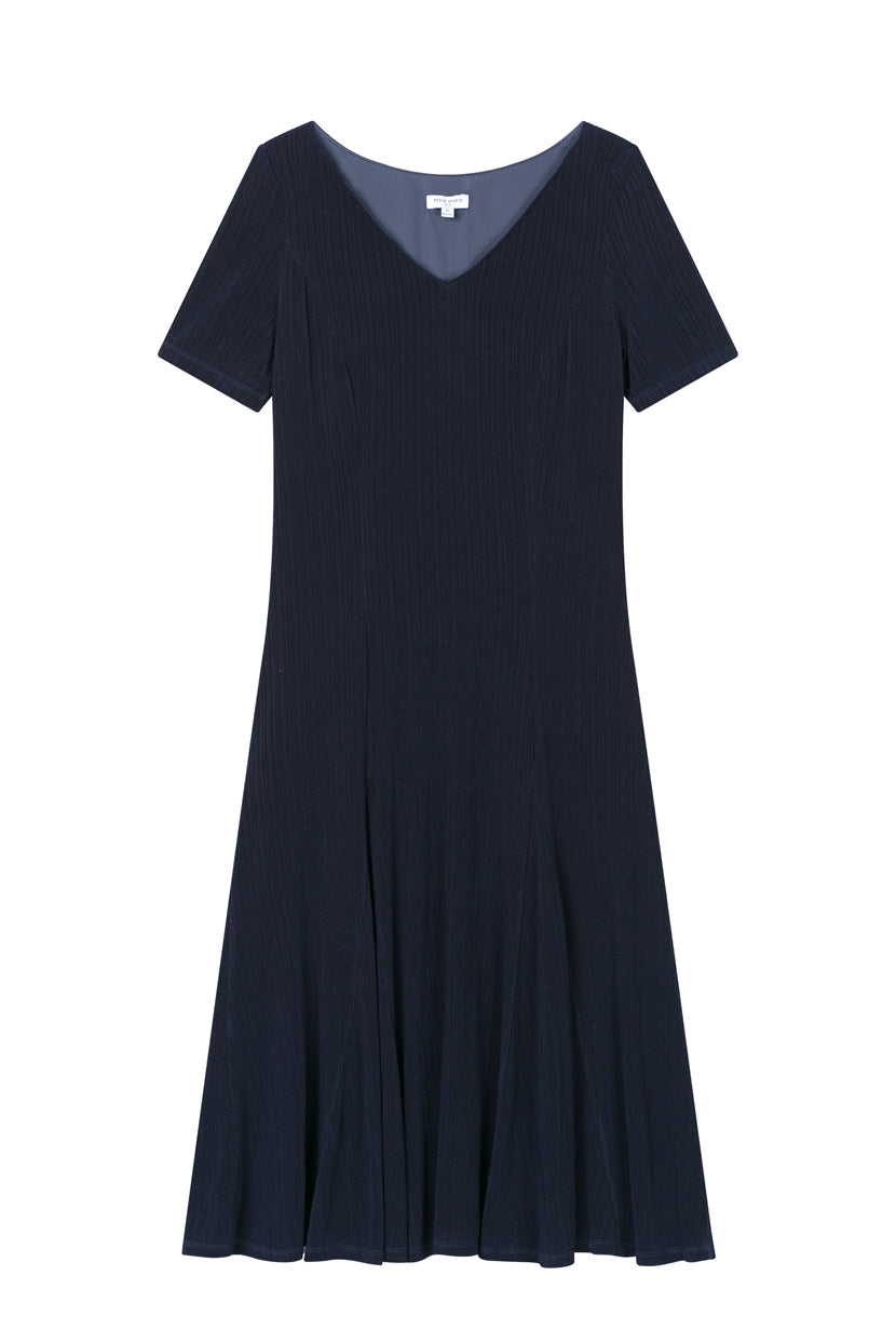 Petite Studio's Ezra Knit Dress in Navy