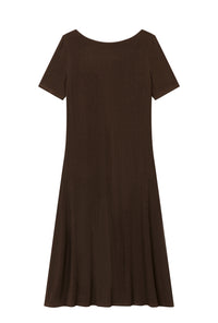 Petite Studio's Ezra Knit Dress in Chocolate 