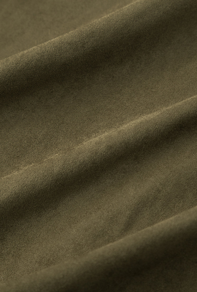 Petite Studio's Chiara Suede Jacket in Deep Olive 