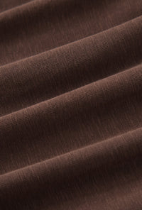 Petite Studio's Jeevan Jersey Cotton Top in Chocolate