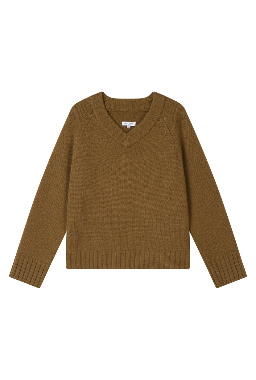 Petite Studio's Samuel Merino Wool Sweater in Mustard