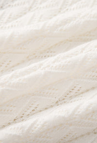 Petite Studio's Hannah Cashmere Cotton Blend Cardigan in Ivory