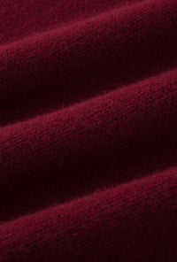 Petite Studio's Samuel Merino Wool Sweater in Burgundy