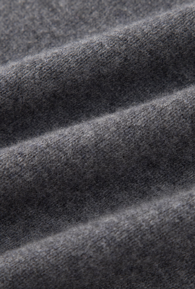 Petite Studio's Nori Merino Wool Scarf Sweater in Grey
