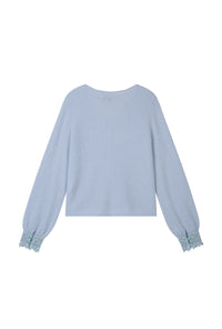 Petite Studio's Murphy Brushed Merino Wool Cardigan in Ice Blue