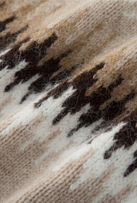Petite Studio's Hugo Zipped Wool Knit Jacket in Camel